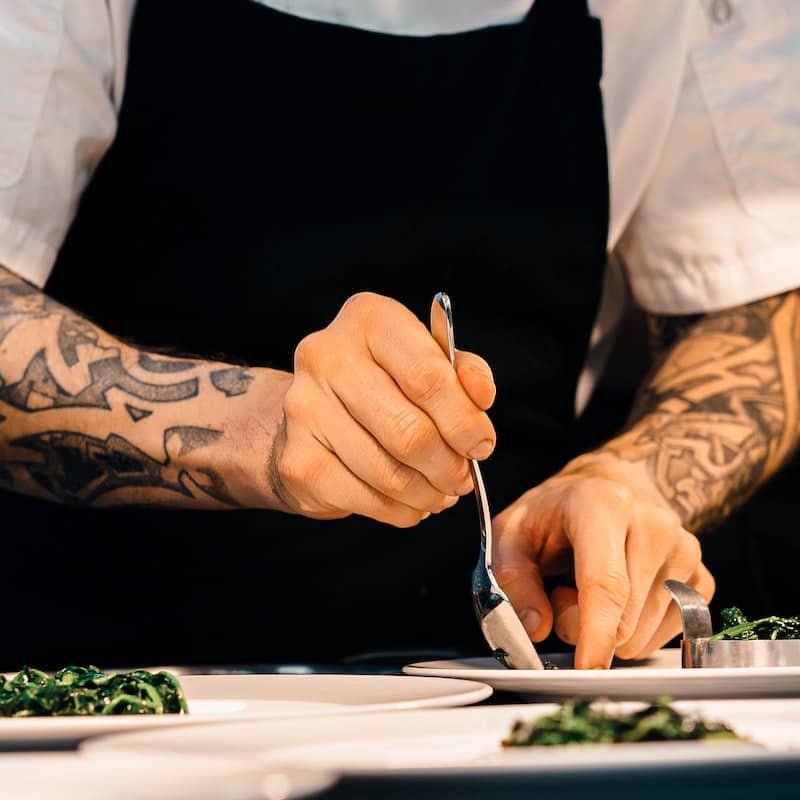 Foto de um mise-en-place